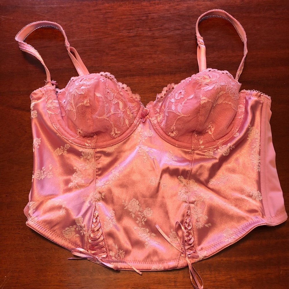 Adorable pink lingerie top.